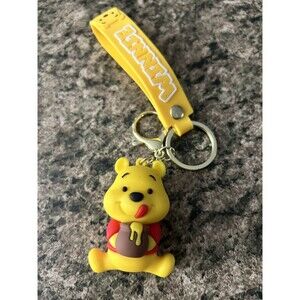 Disney Winnie The Pooh 3D Keychain Figure Backpack Clip Keyring Character